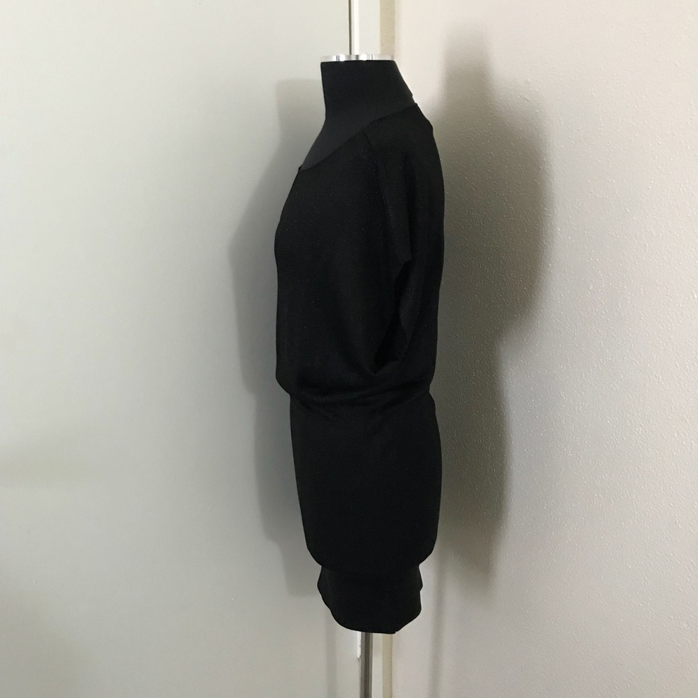 Alice & Olivia Black Shimmer Dress.  Size Medium. - Picture 3 of 6